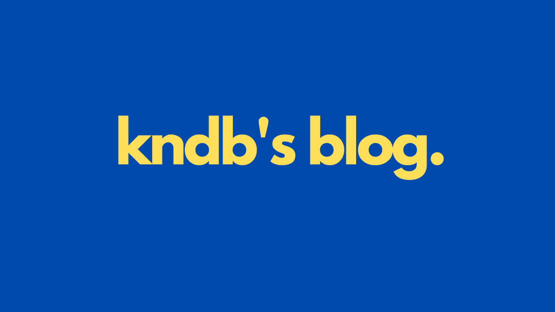 Kndb's blog