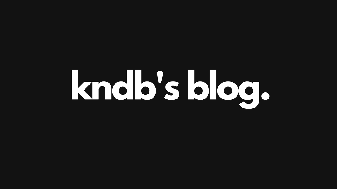 Kndb's blog